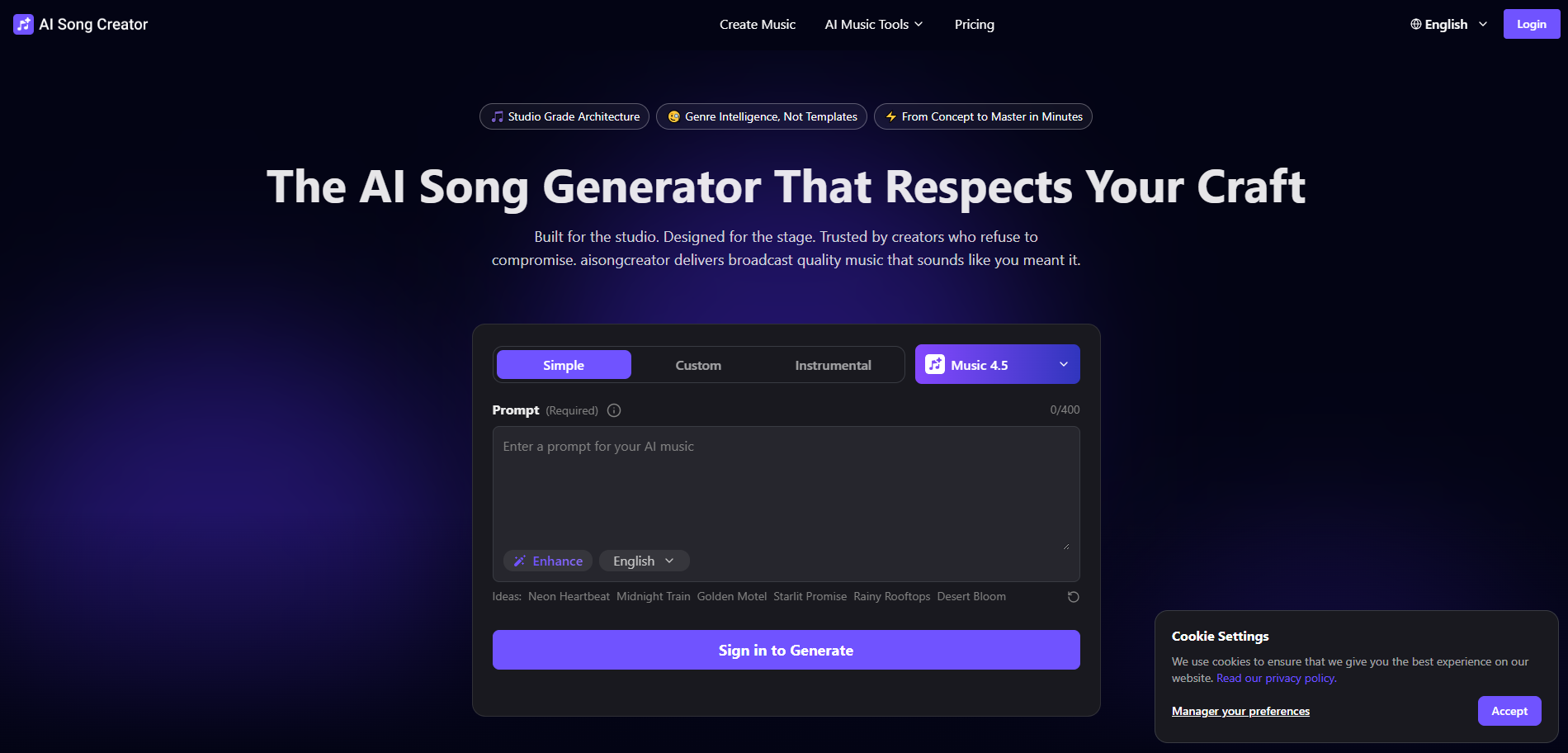 AI Song Creator Pro