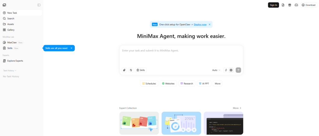 AI Agent Minimax