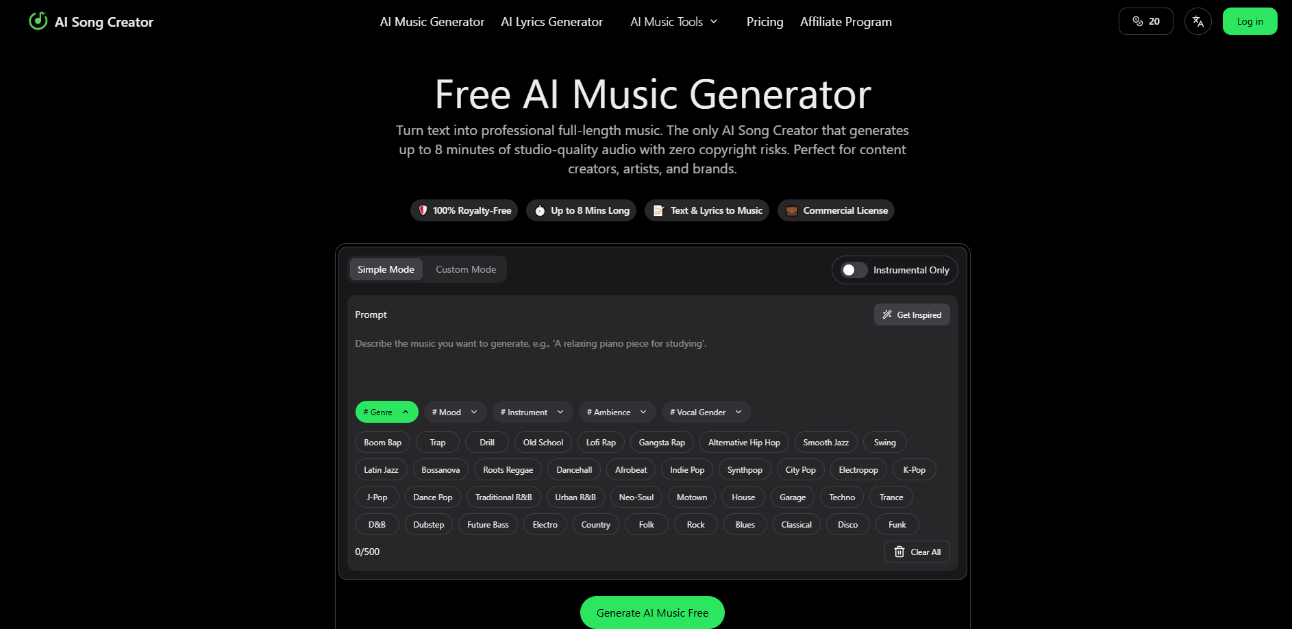 AI Song Creator App