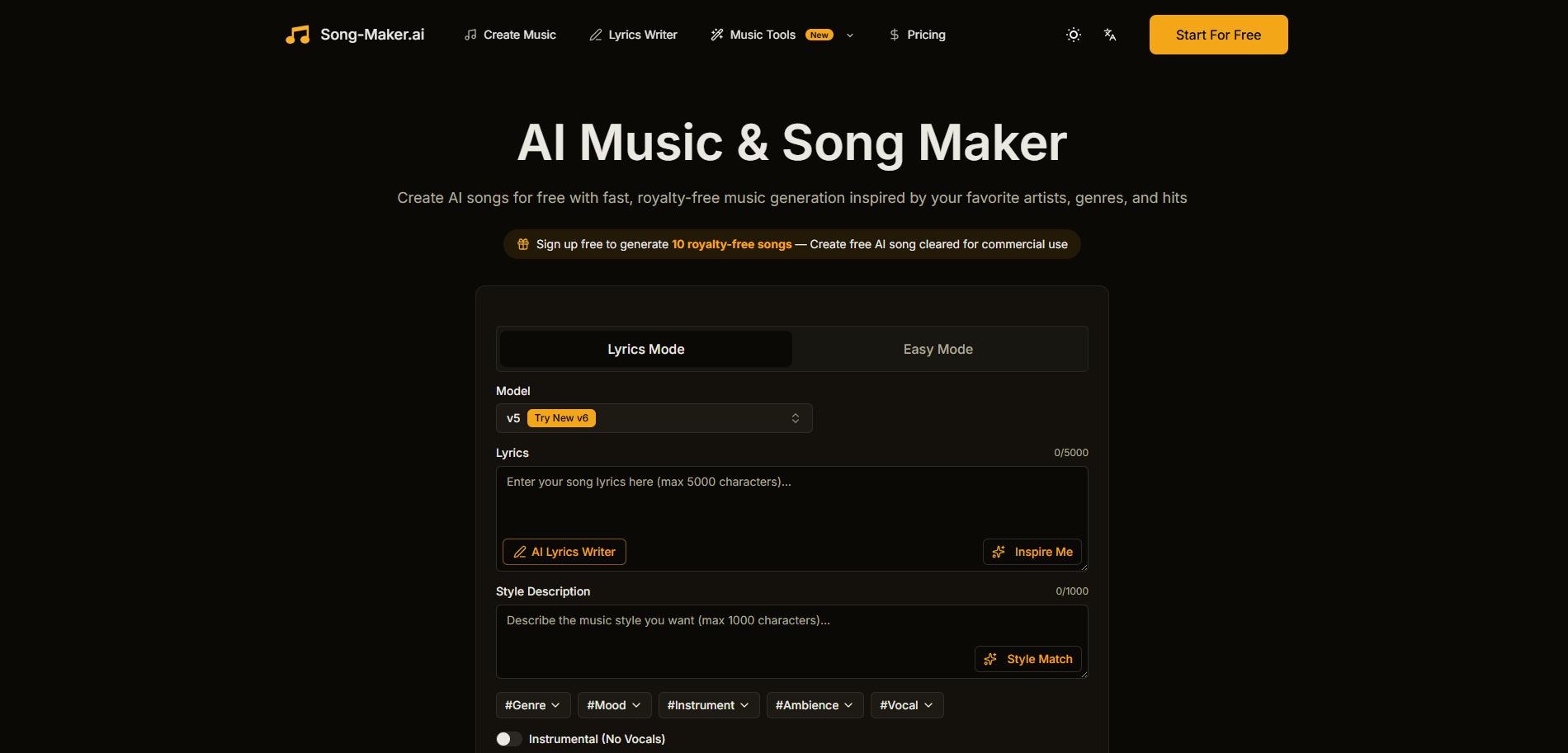 Song Maker AI