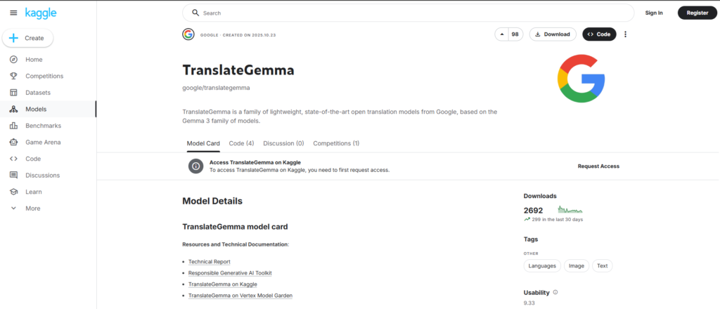 TranslateGemma