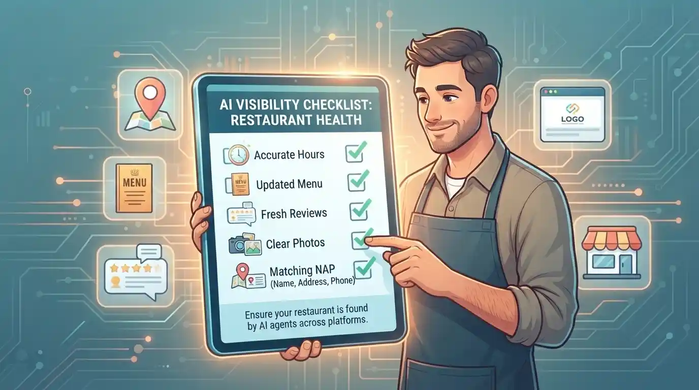 restaurant AI visibility checklist for menus reviews and business information