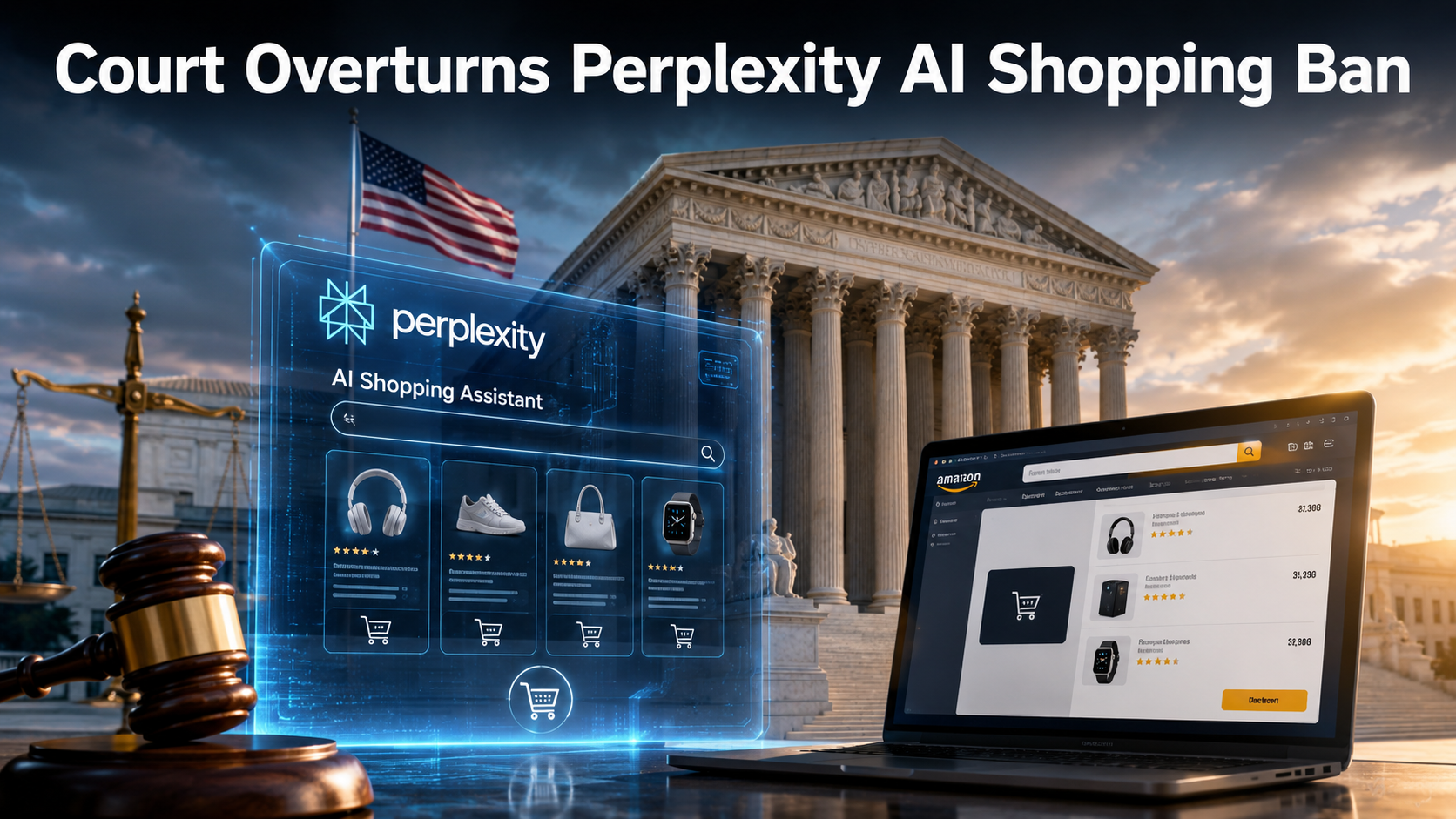 Federal appeals court reviewing the Perplexity AI shopping case.