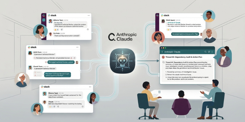  Claude Tag analyzing Slack conversation context as a multiplayer AI teammate