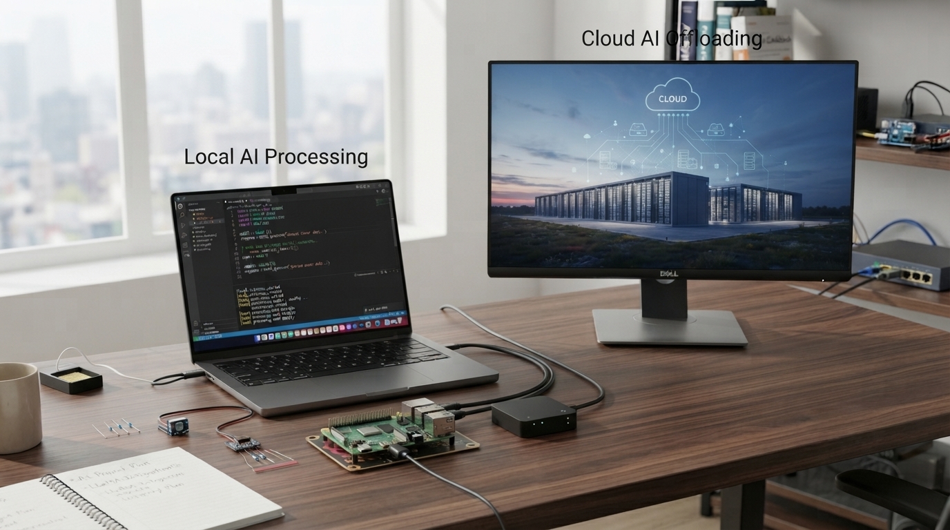 LFM2.5-2.6B compact AI model running locally on edge hardware with low memory and processing requirements