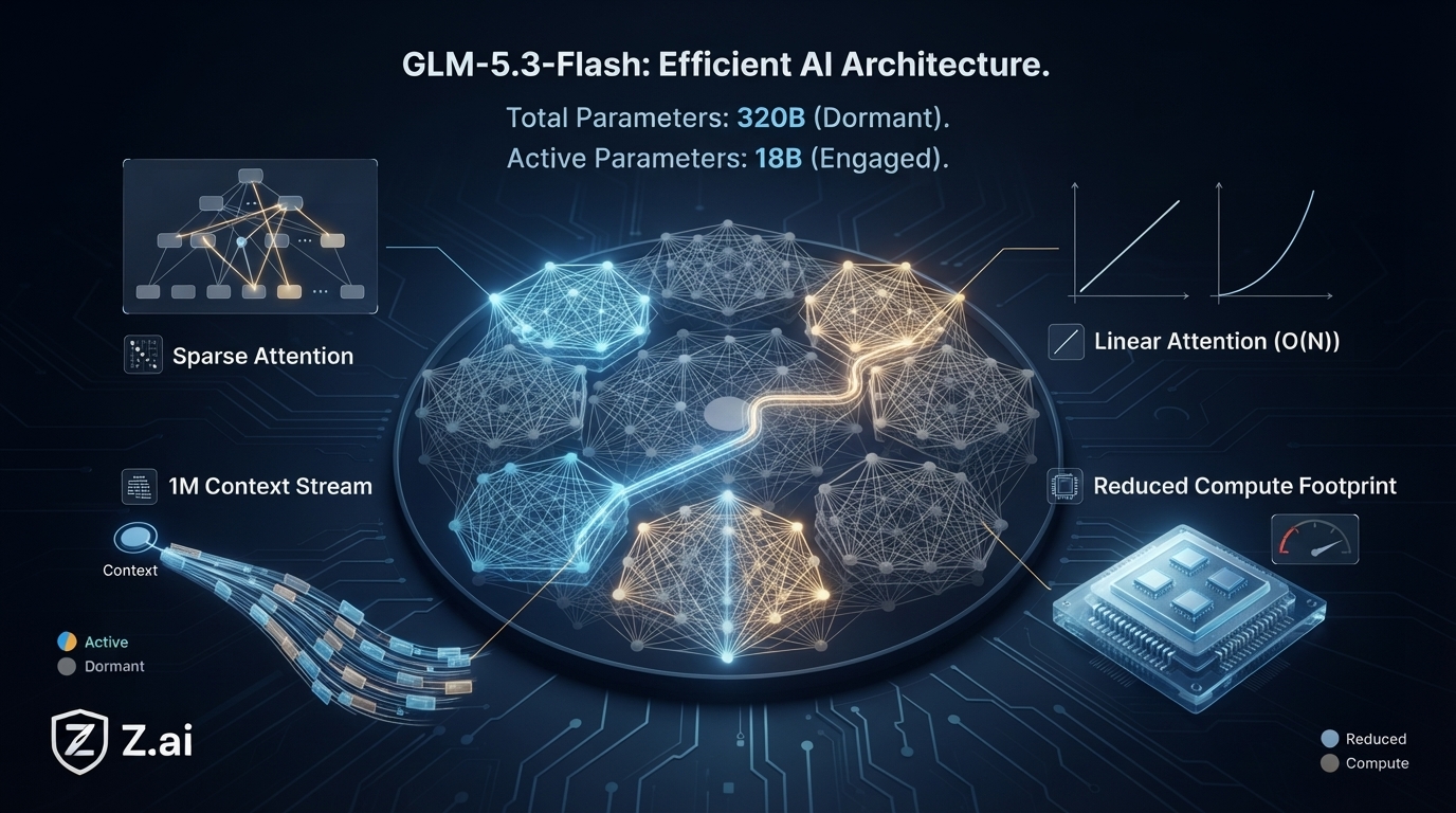 GLM-5.3-Flash AI inference running on Chinese AI accelerator infrastructure