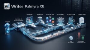 Writer Palmyra X6 enterprise AI model reducing AI agent token costs
