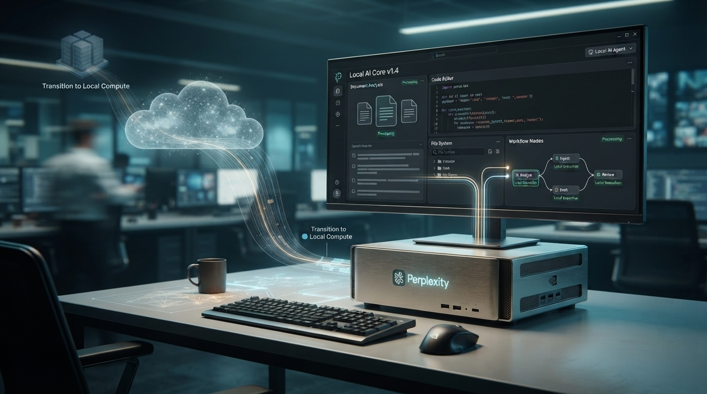 Perplexity Portable Computer running local AI on NVIDIA hardware